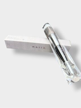 Mally NIB Dual Makeup Brush Set in Silver & Black